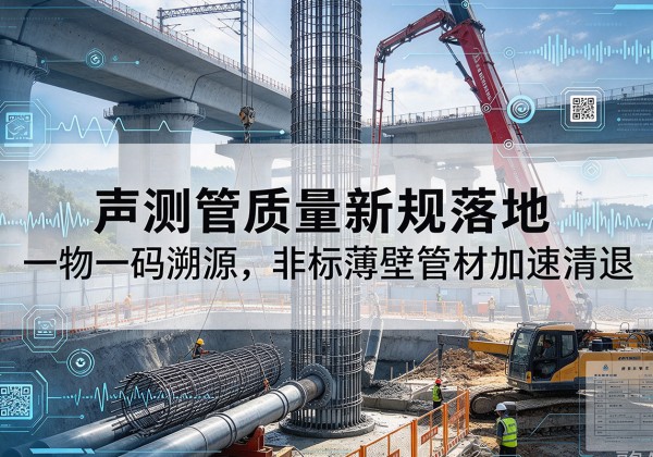 仪征声测管质量新规落地，一物一码溯源，非标薄壁管材加速清退